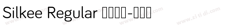 Silkee Regular 语言英文字体转换